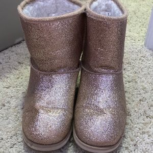 Gold sparkly boots - fair condition